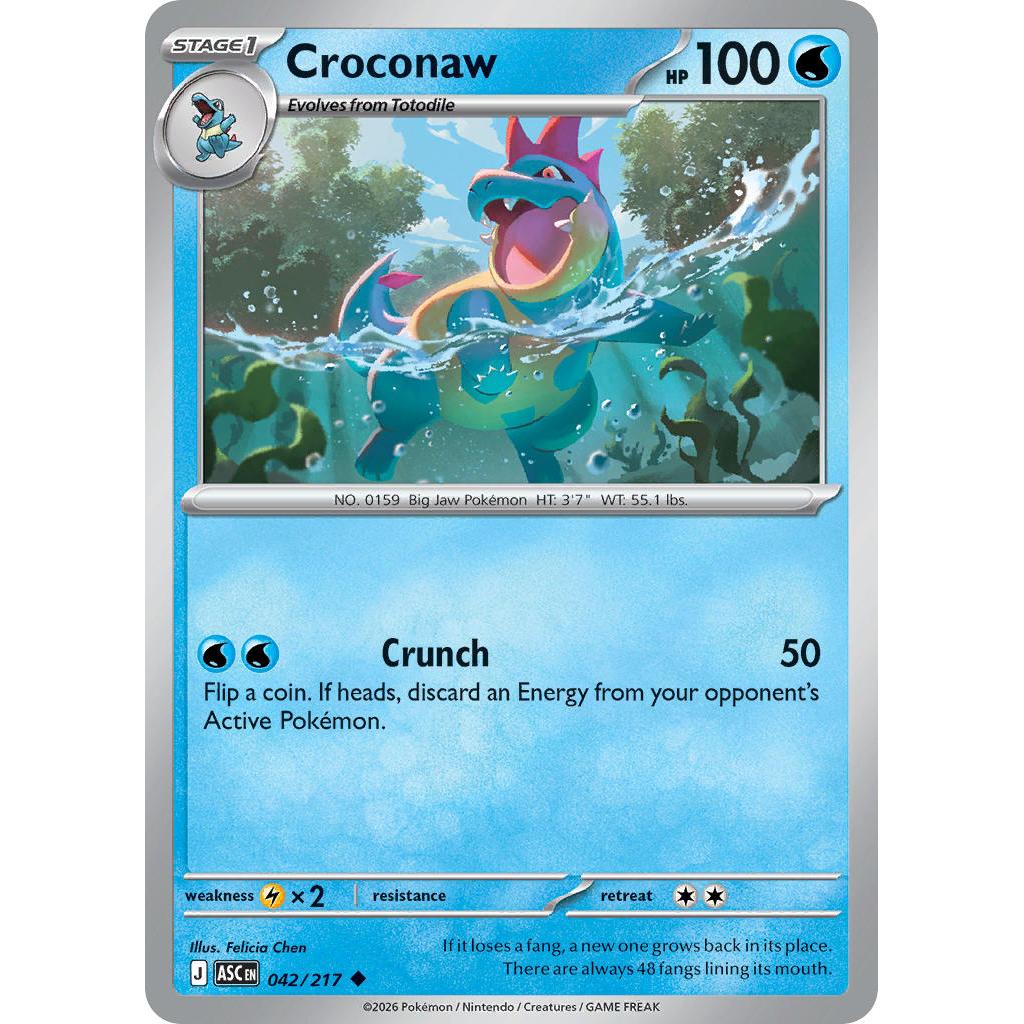 Croconaw 042/217 [Energy Symbol] - Ascended Heroes