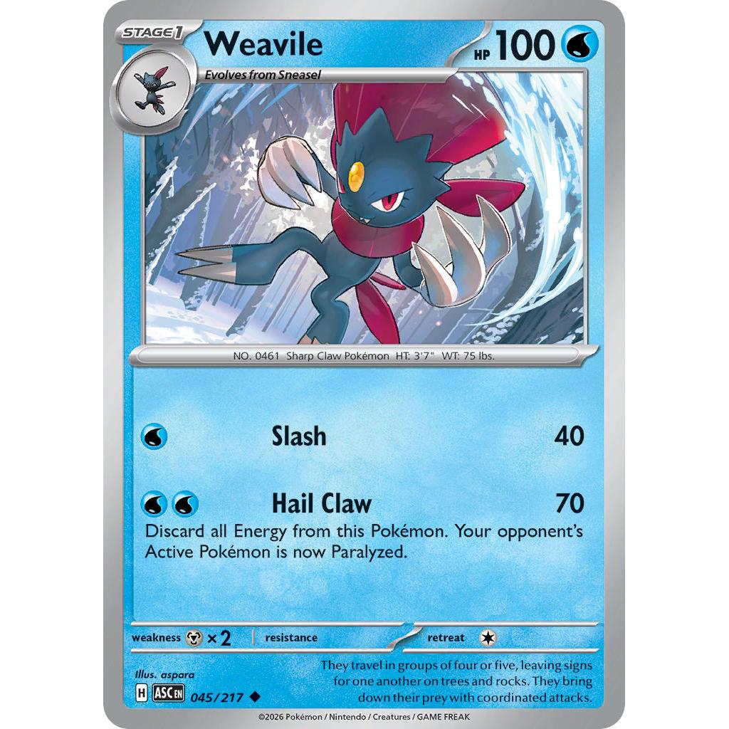 Weavile 045/217 [Energy Symbol] - Ascended Heroes
