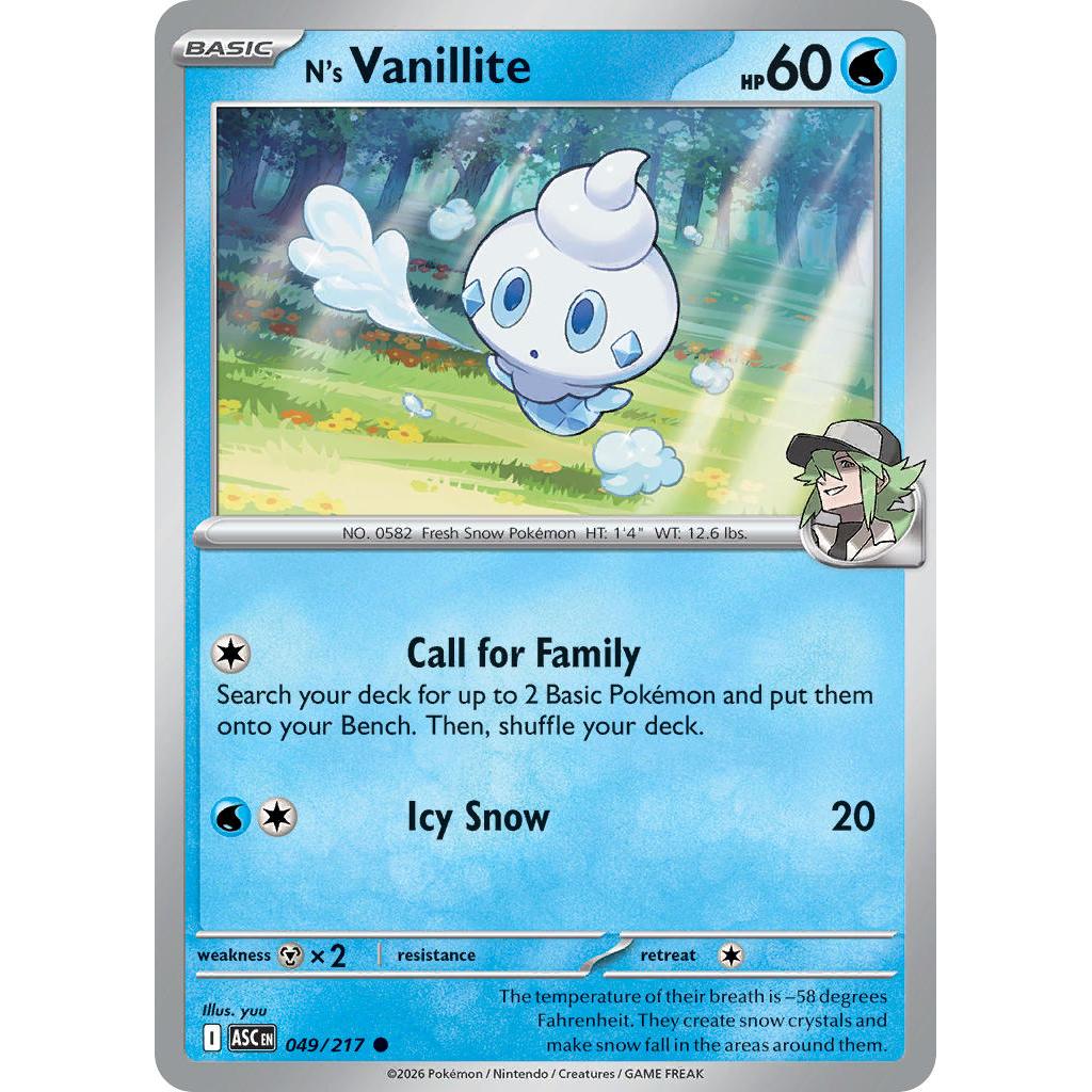 N's Vanillite 049/217 - Ascended Heroes