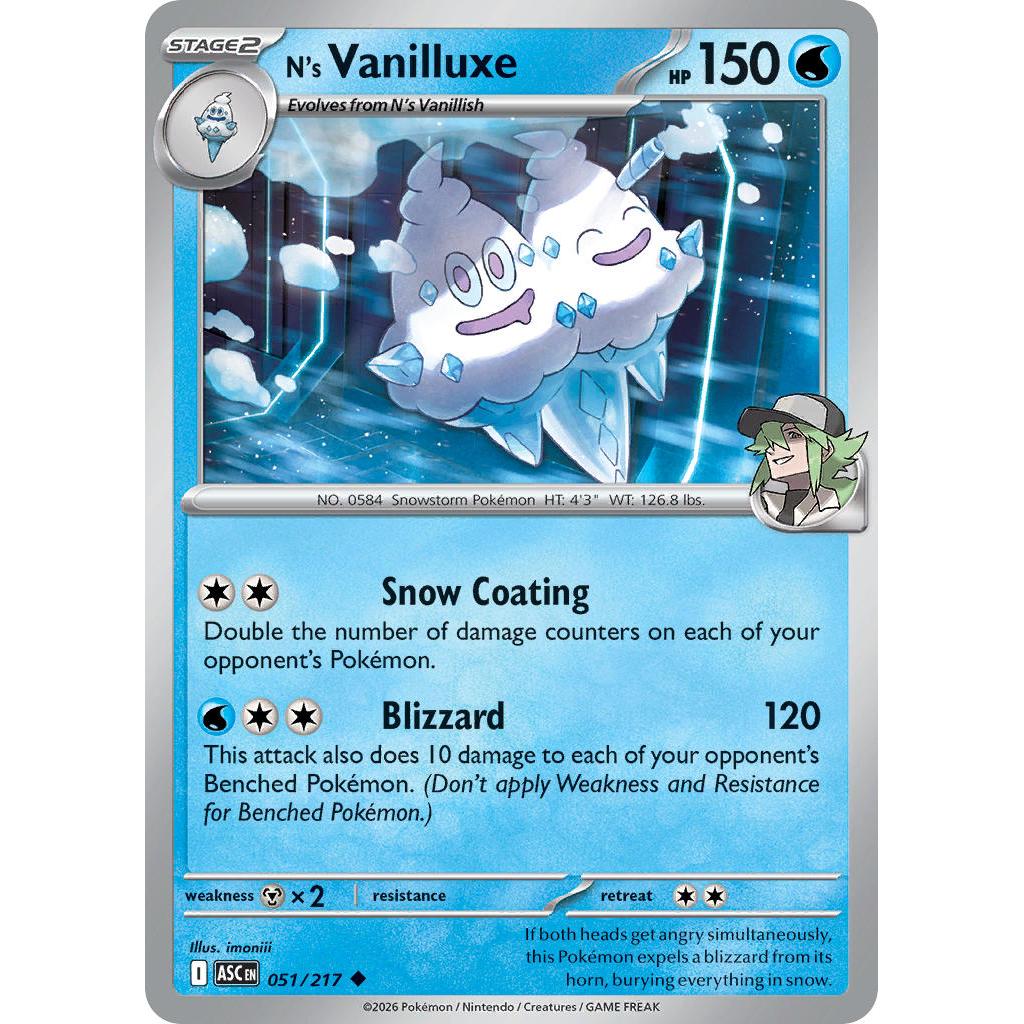 N's Vanilluxe 051/217 [Energy Symbol] - Ascended Heroes