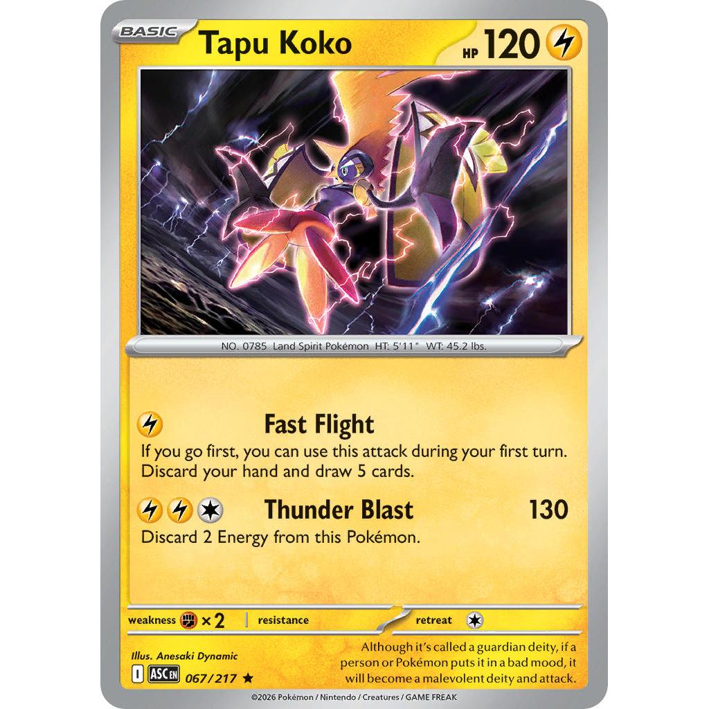 Tapu Koko 067/217 [Holo] - Ascended Heroes