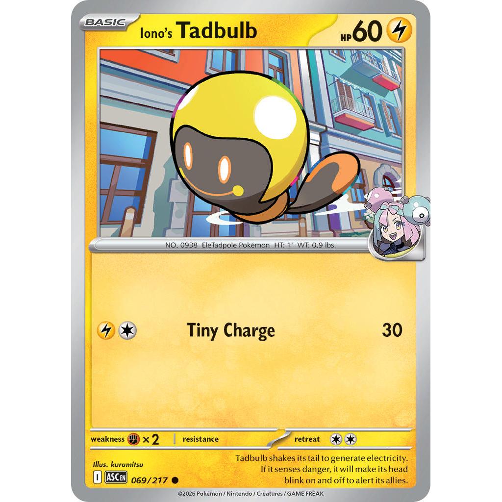 Iono's Tadbulb 069/217 [Poke Ball pattern] - Ascended Heroes