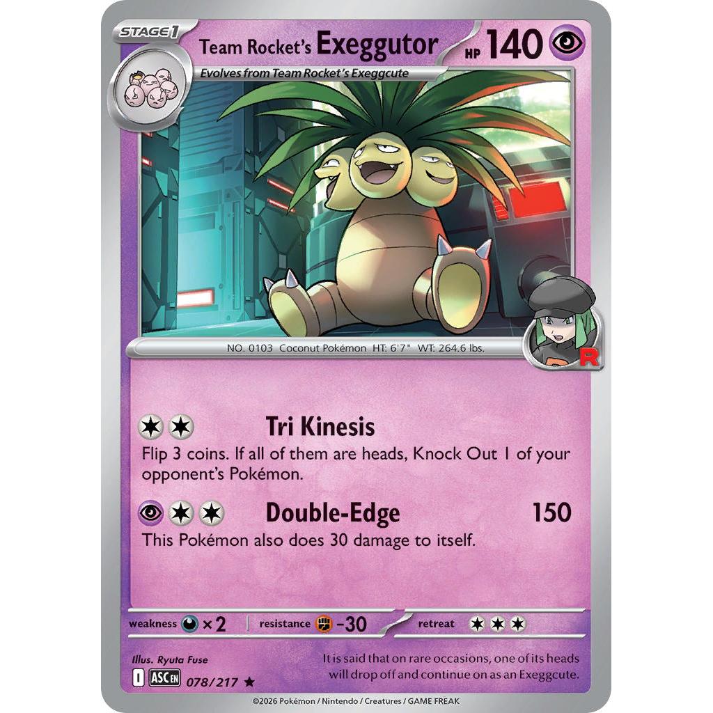 Team Rocket's Exeggutor 078/217 [Energy Symbol] - Ascended Heroes