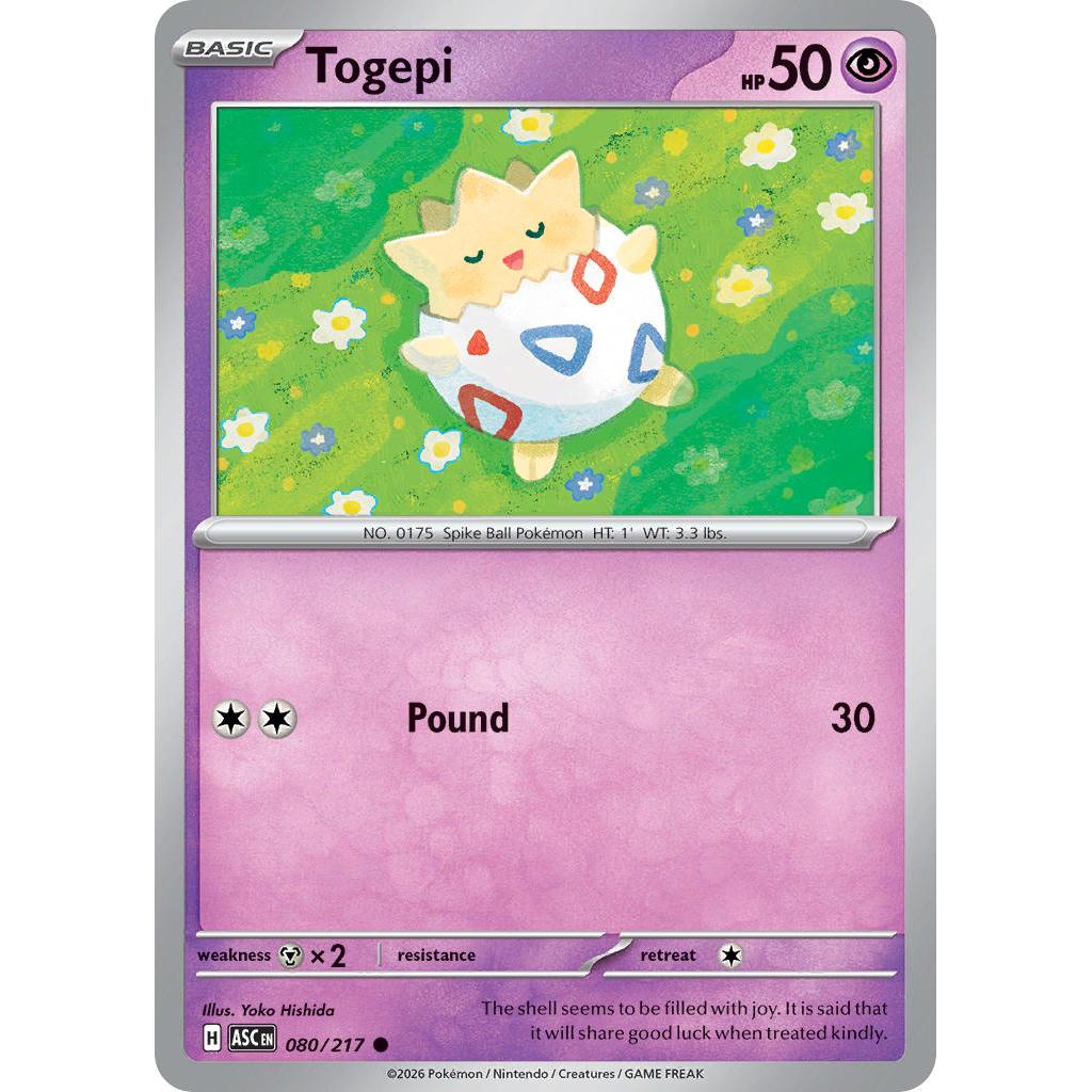 Togepi 080/217 [Love Ball pattern] - Ascended Heroes