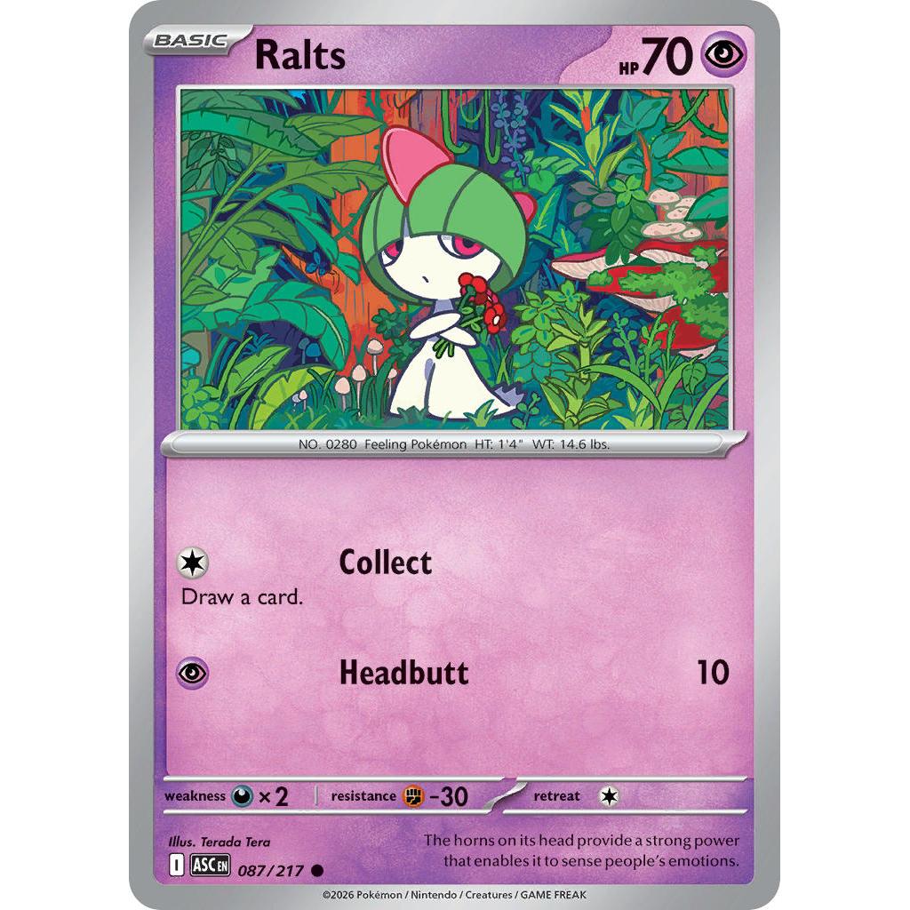 Ralts 087/217 [Love Ball pattern] - Ascended Heroes
