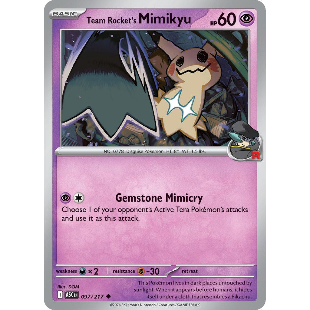 Team Rocket's Mimikyu 097/217 [Energy Symbol] - Ascended Heroes