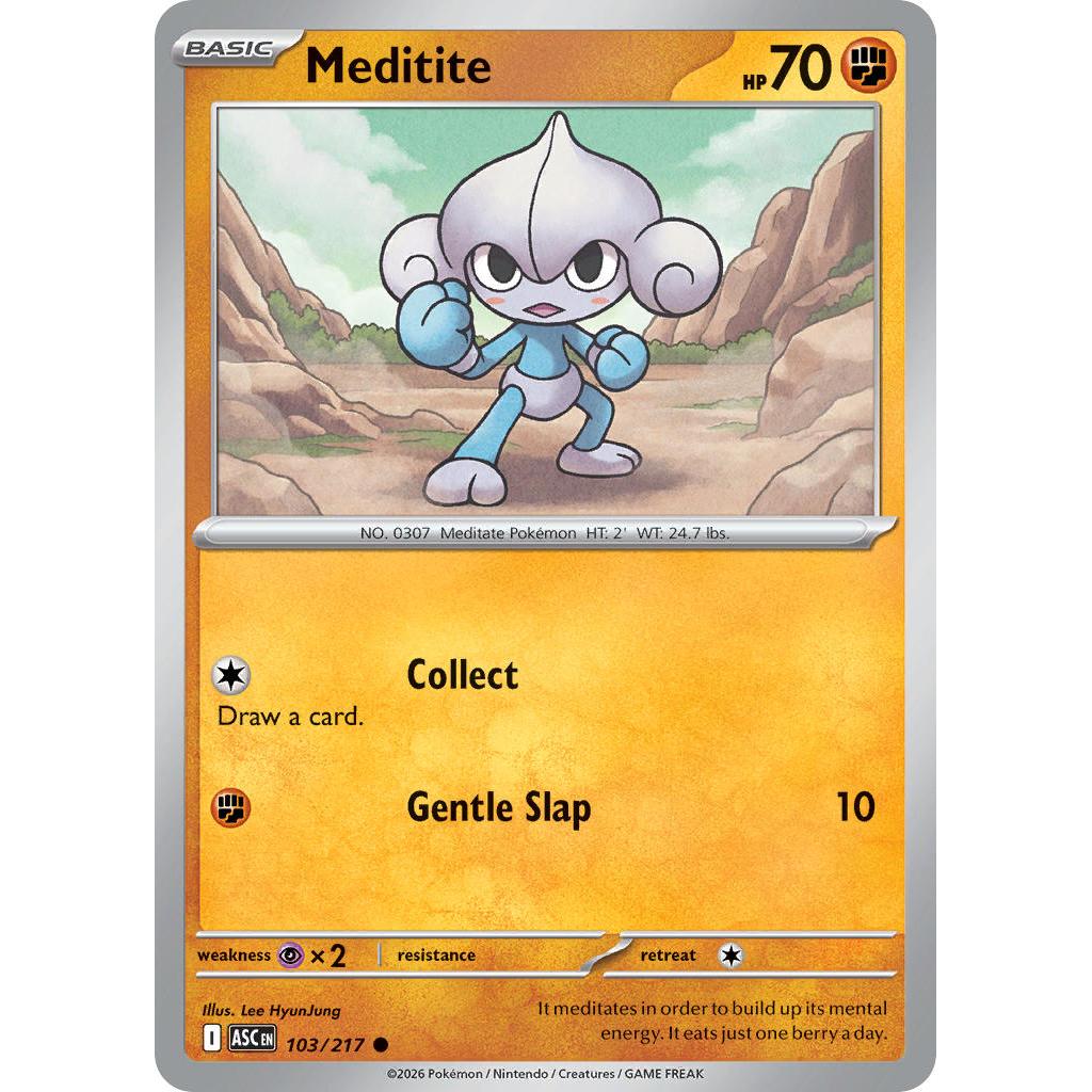 Meditite 103/217 [Quick Ball pattern] - Ascended Heroes