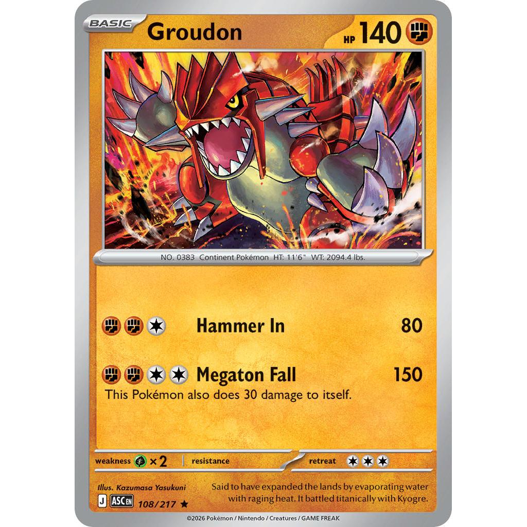 Groudon 108/217 [Dusk Ball pattern] - Ascended Heroes