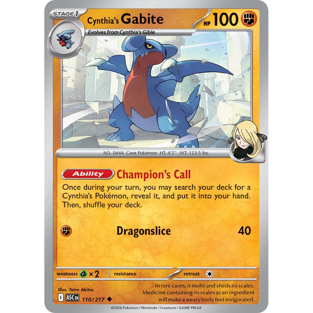 Cynthia's Gabite 110/217 [Poke Ball pattern] - Ascended Heroes