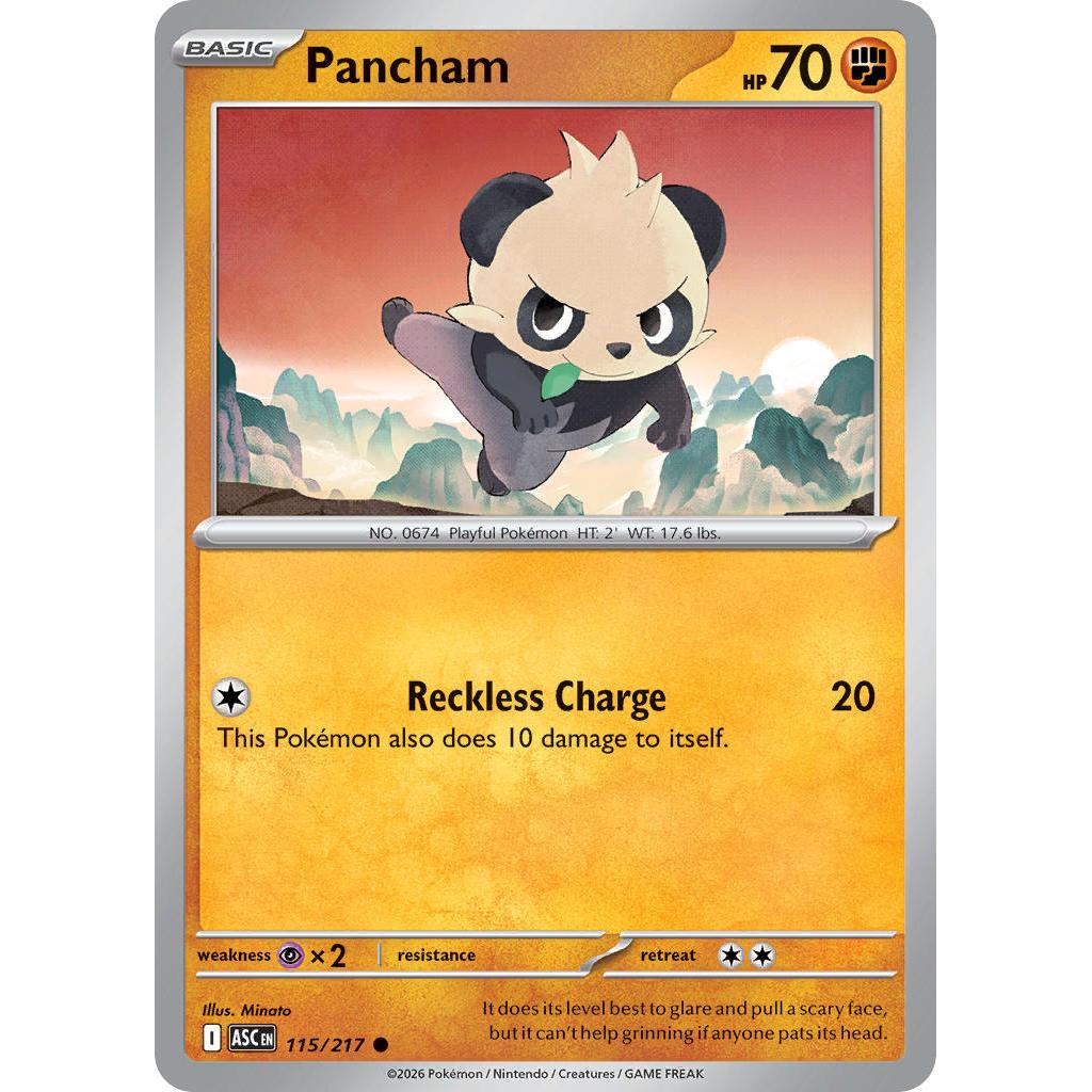 Pancham 115/217 [Love Ball pattern] - Ascended Heroes