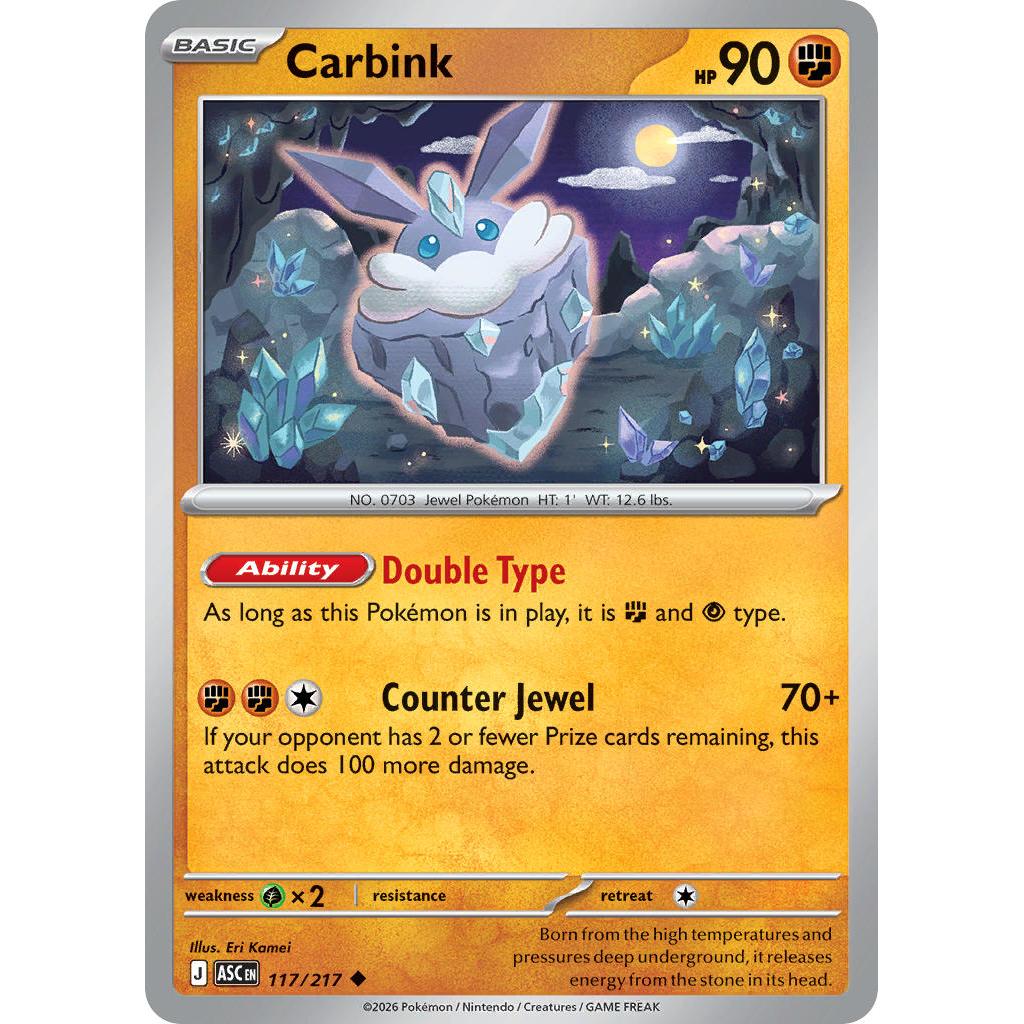 Carbink 117/217 [Love Ball pattern] - Ascended Heroes