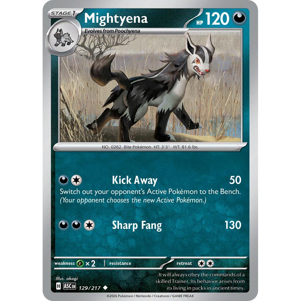 Mightyena 129/217 [Dusk Ball pattern] - Ascended Heroes