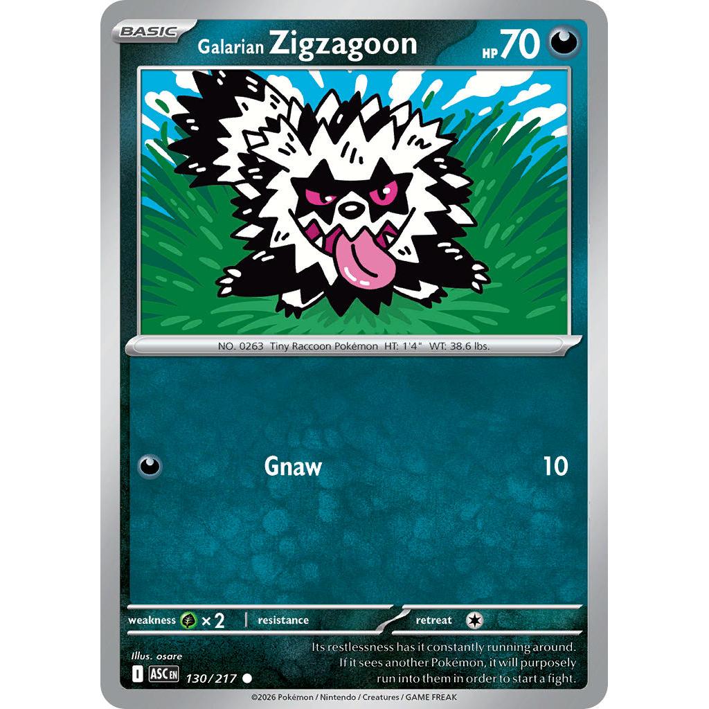 Galarian Zigzagoon 130/217 [Dusk Ball pattern] - Ascended Heroes