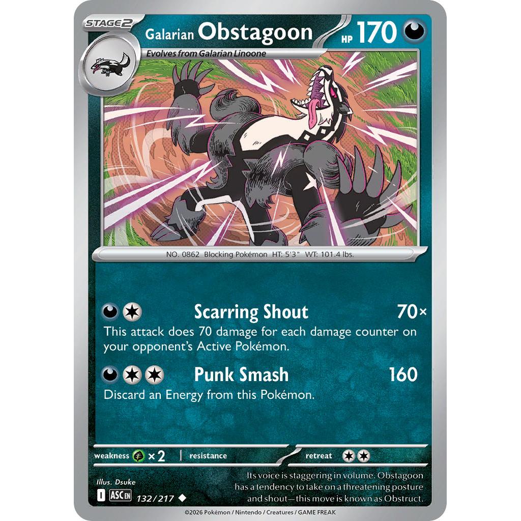 Galarian Obstagoon 132/217 [Dusk Ball pattern] - Ascended Heroes