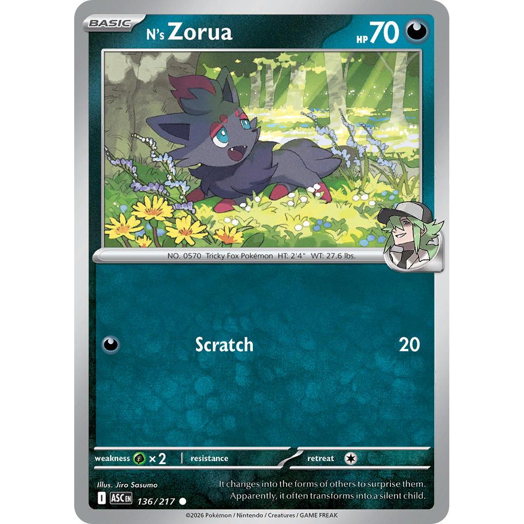 N's Zorua 136/217 [Poke Ball pattern] - Ascended Heroes