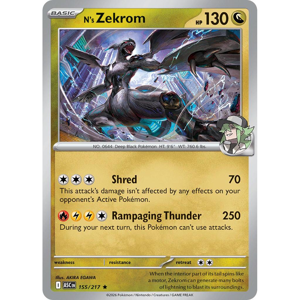 N's Zekrom 155/217 [Poke Ball pattern] - Ascended Heroes