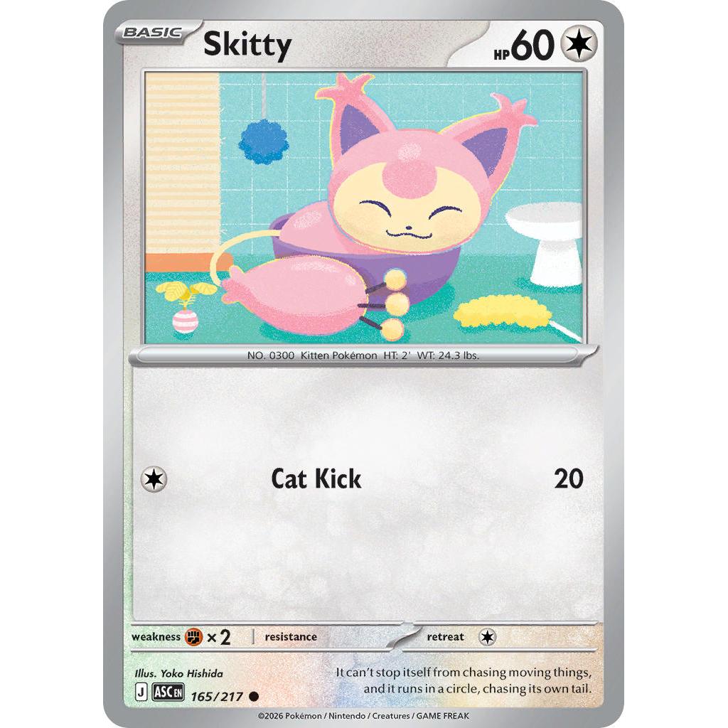 Skitty 165/217 [Love Ball pattern] - Ascended Heroes