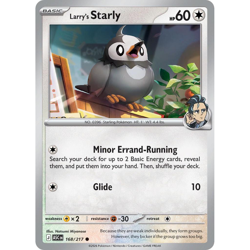 Larry's Starly 168/217 [Poke Ball pattern] - Ascended Heroes