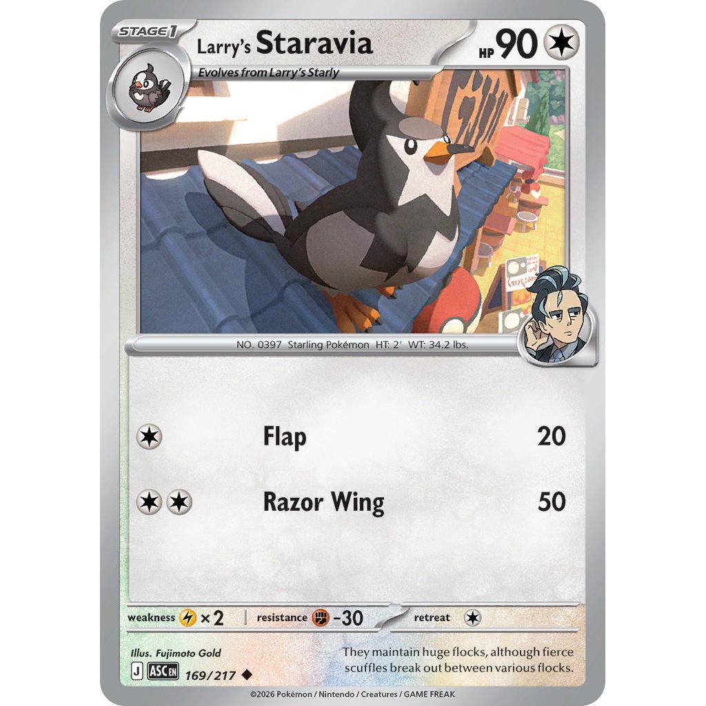 Larry's Staravia 169/217 [Poke Ball pattern] - Ascended Heroes
