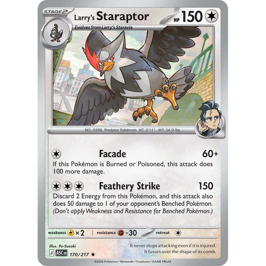 Larry's Staraptor 170/217 [Poke Ball pattern] - Ascended Heroes