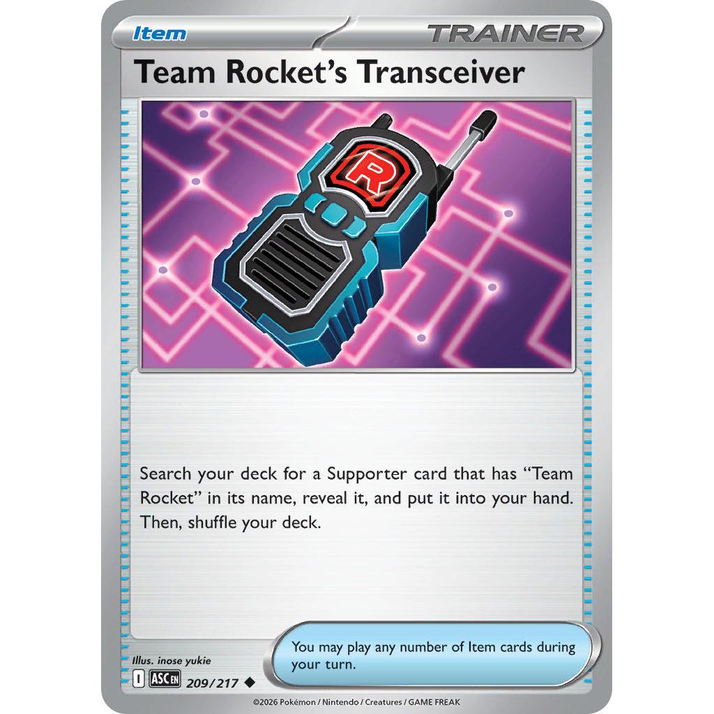 Team Rocket's Transceiver 209/217 - Ascended Heroes