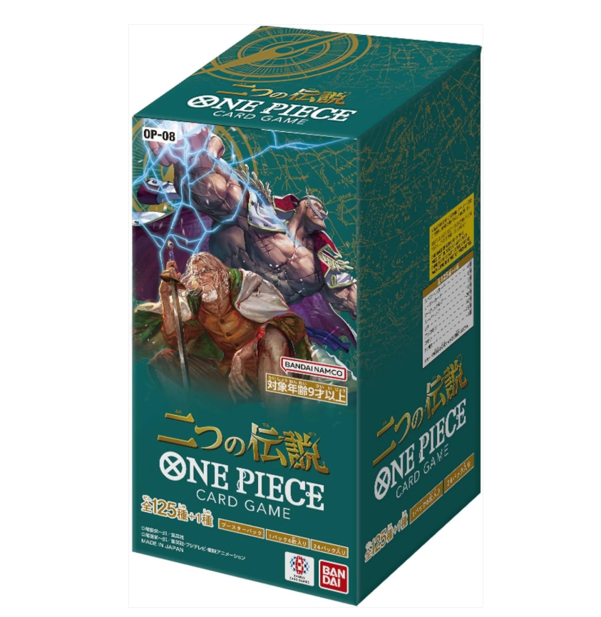 One Piece OP-08 Two Legends Japansk Booster Box (Forhåndsbestilling)