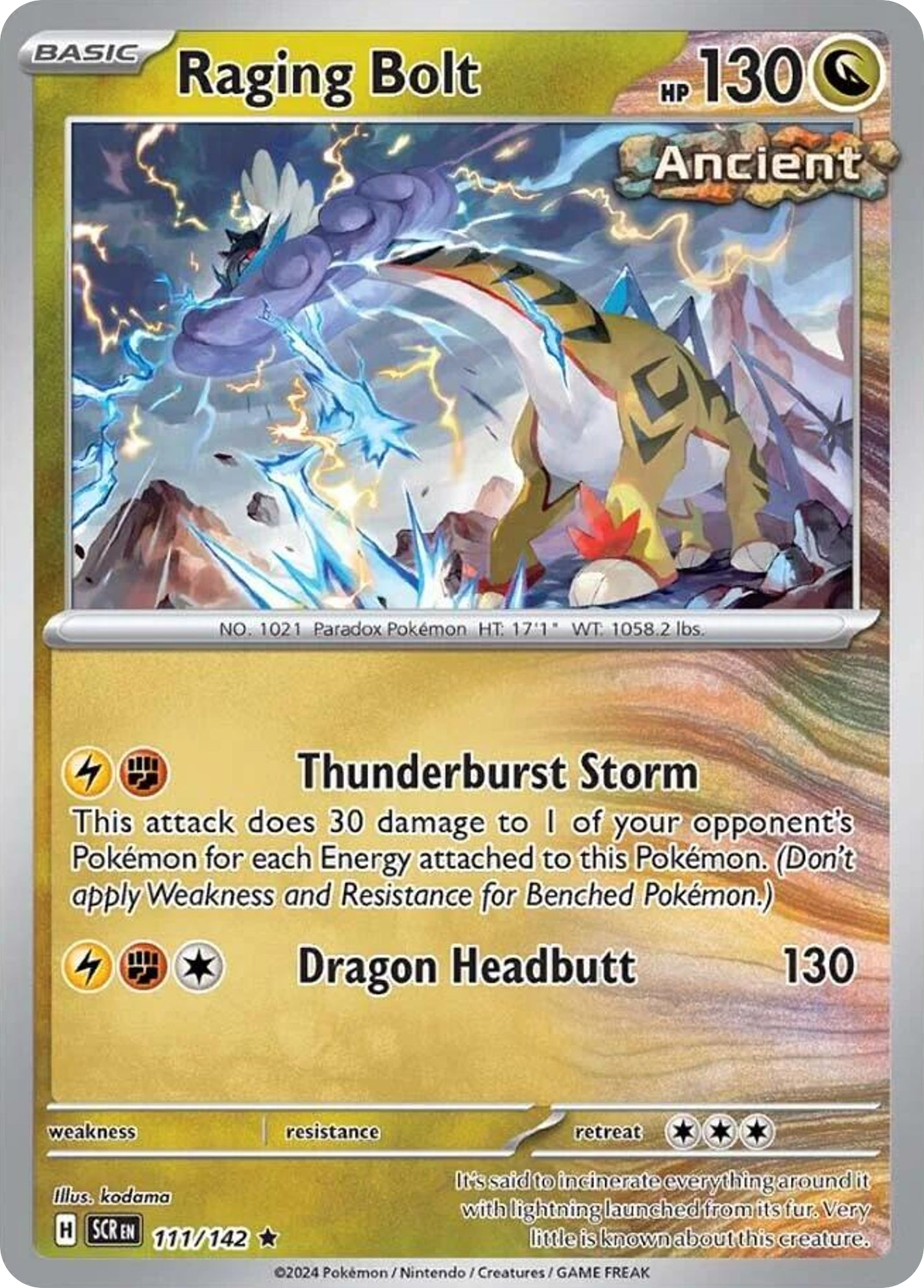 Raging Bolt - Stellar Crown (Rare) [SCR-111] English / Near Mint / Normal