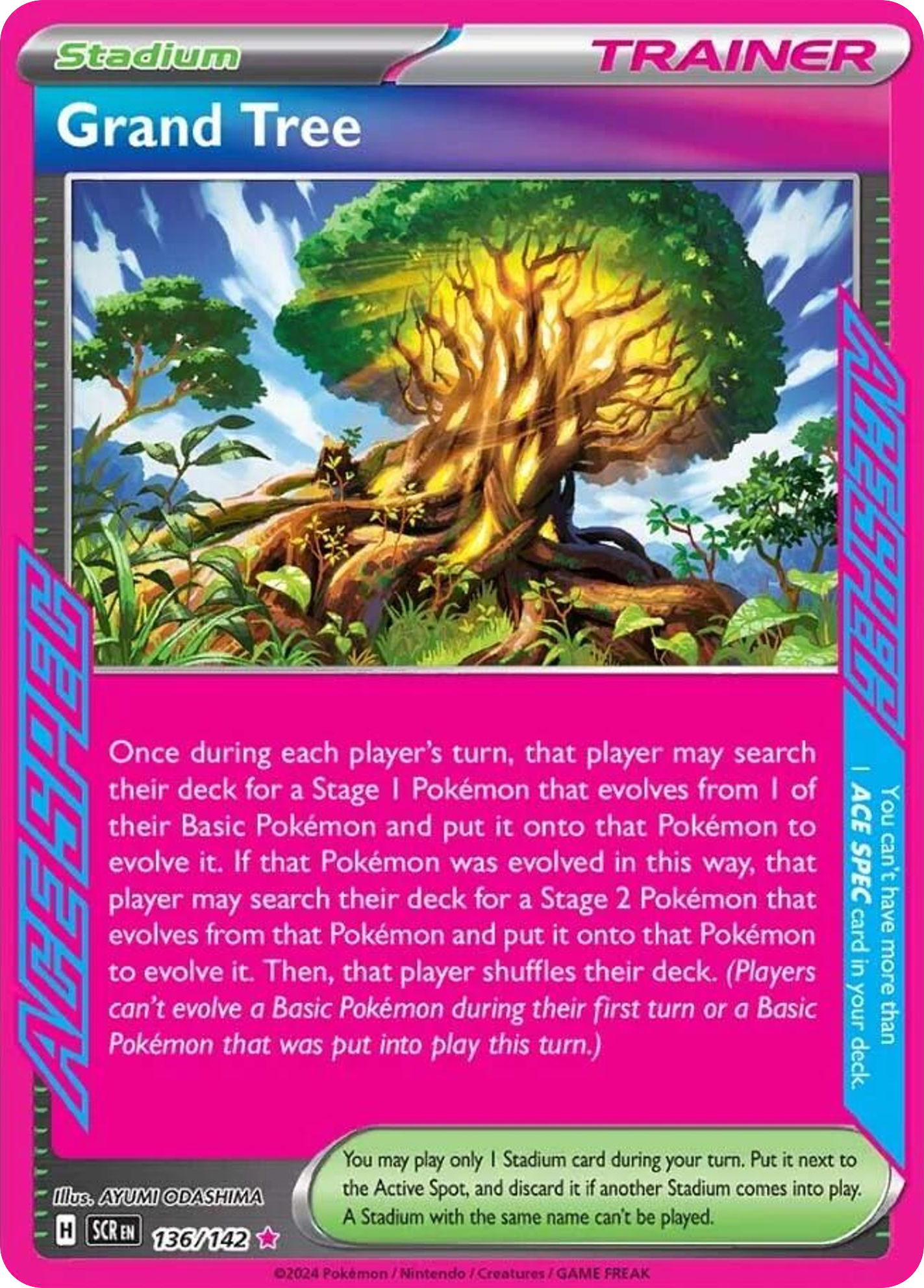 Grand Tree - Stellar Crown (ACE SPEC Rare) [SCR-136] English / Near Mint / Normal