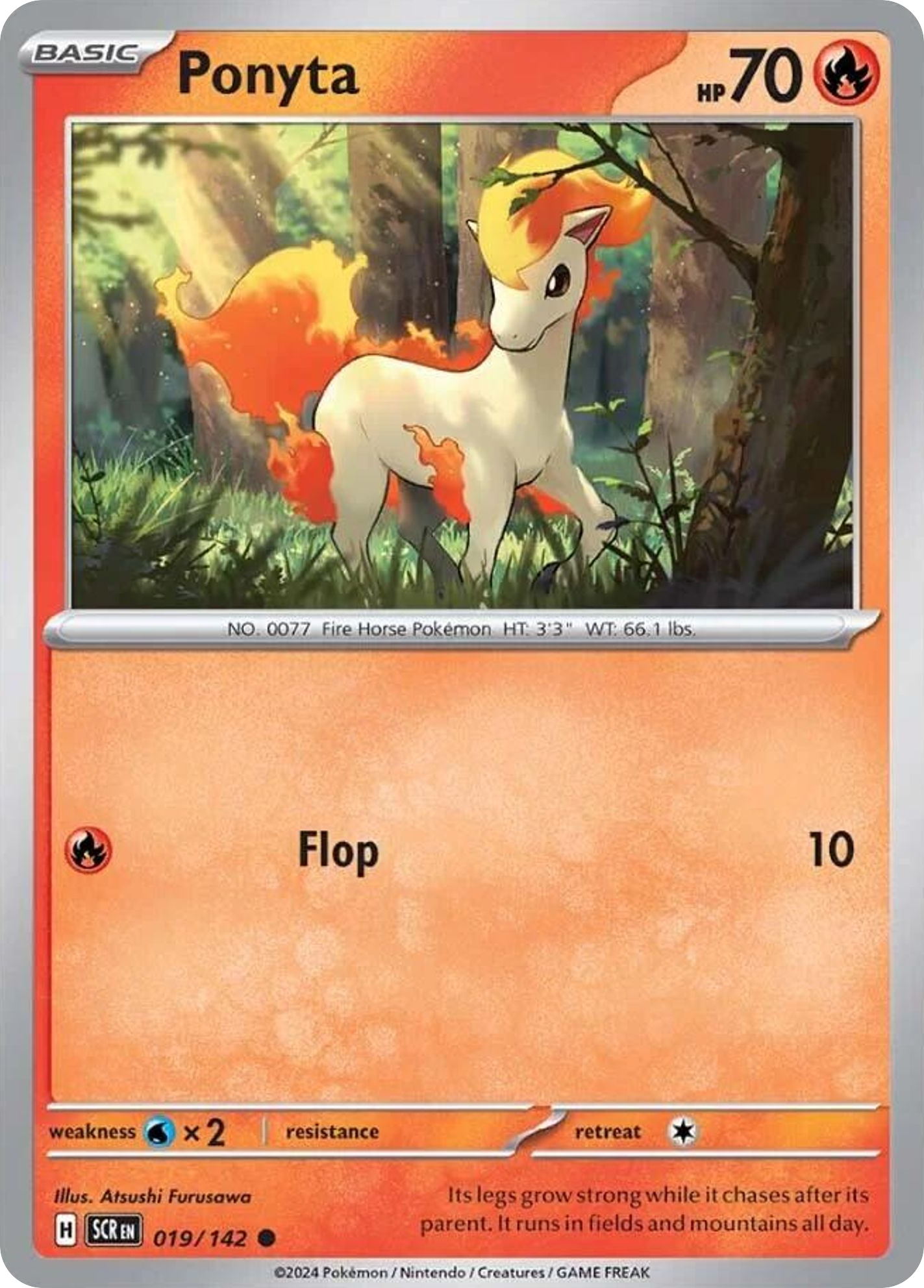 Ponyta - Stellar Crown (Common) [SCR-19] English / Near Mint / Normal