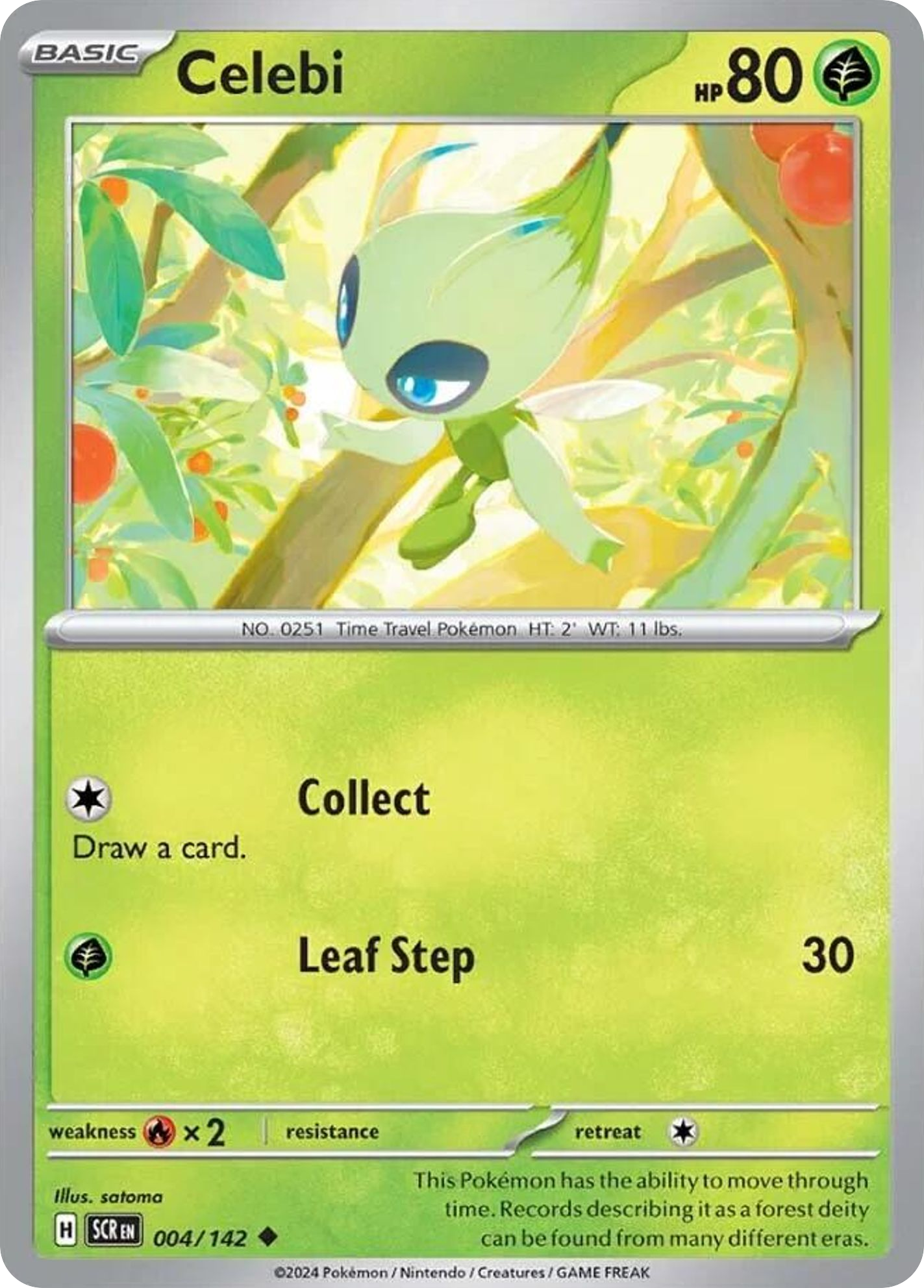 Celebi - Stellar Crown (Uncommon) [SCR-4] English / Near Mint / Normal