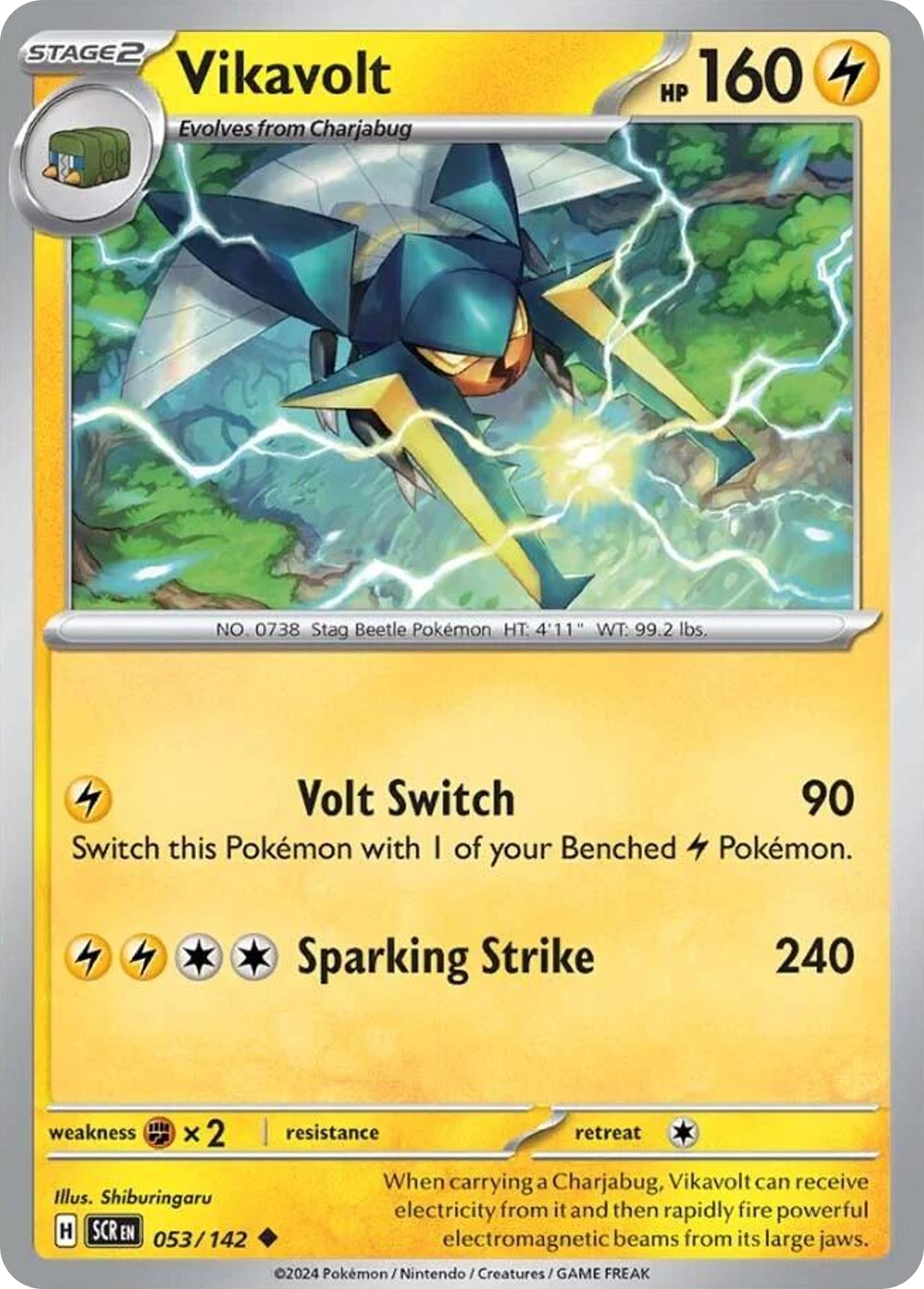 Vikavolt - Stellar Crown (Uncommon) [SCR-53] English / Near Mint / Normal
