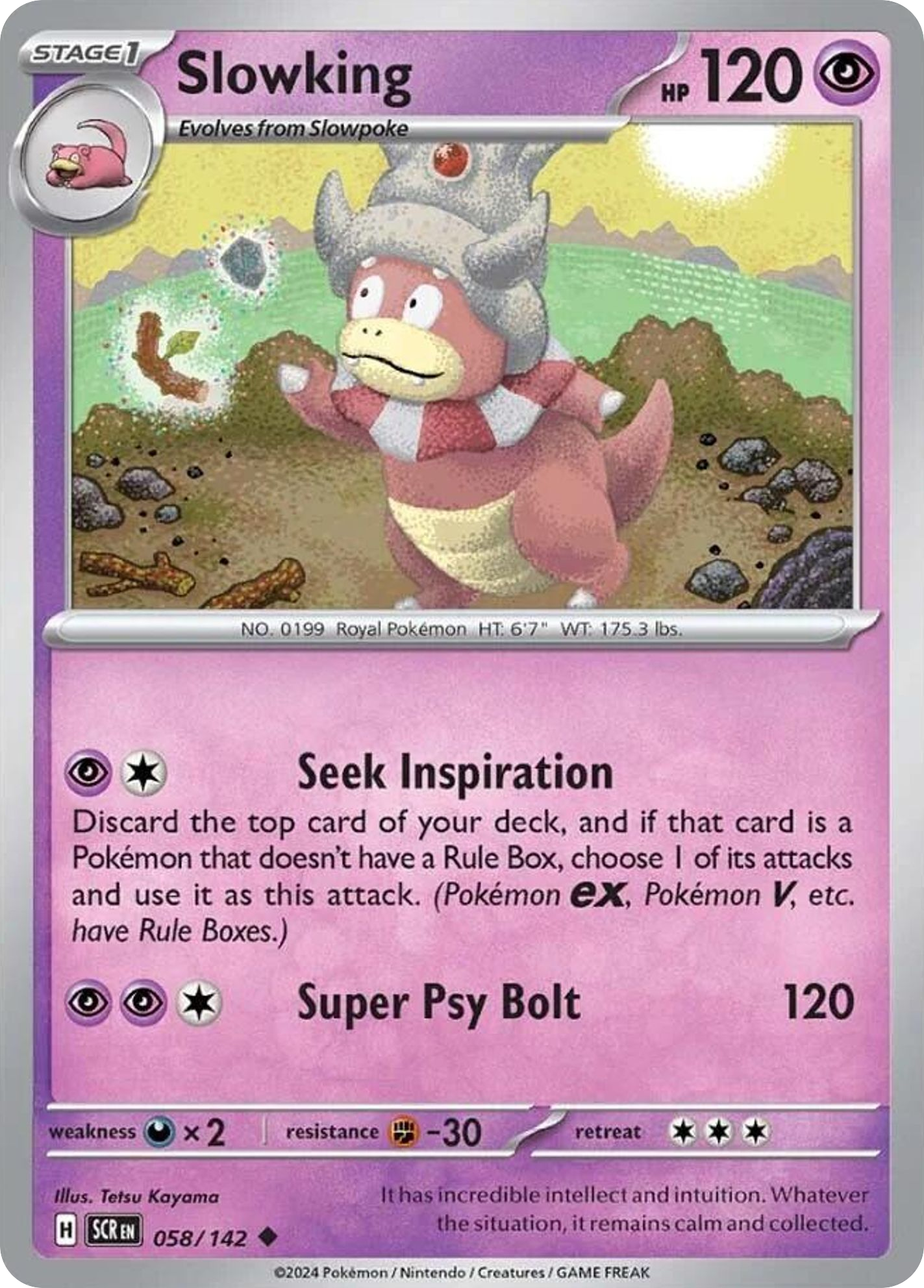 Slowking - Stellar Crown (Uncommon) [SCR-58] English / Near Mint / Normal