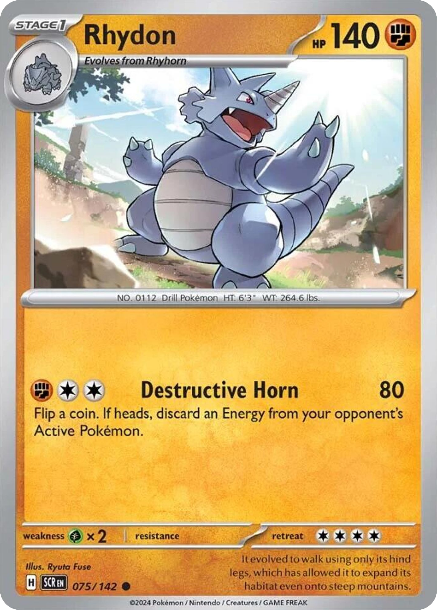 Rhydon - Stellar Crown (Common) [SCR-75] English / Near Mint / Normal