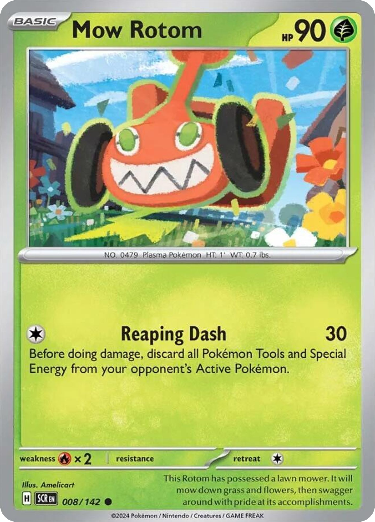 Mow Rotom - Stellar Crown (Common) [SCR-8] English / Near Mint / Normal