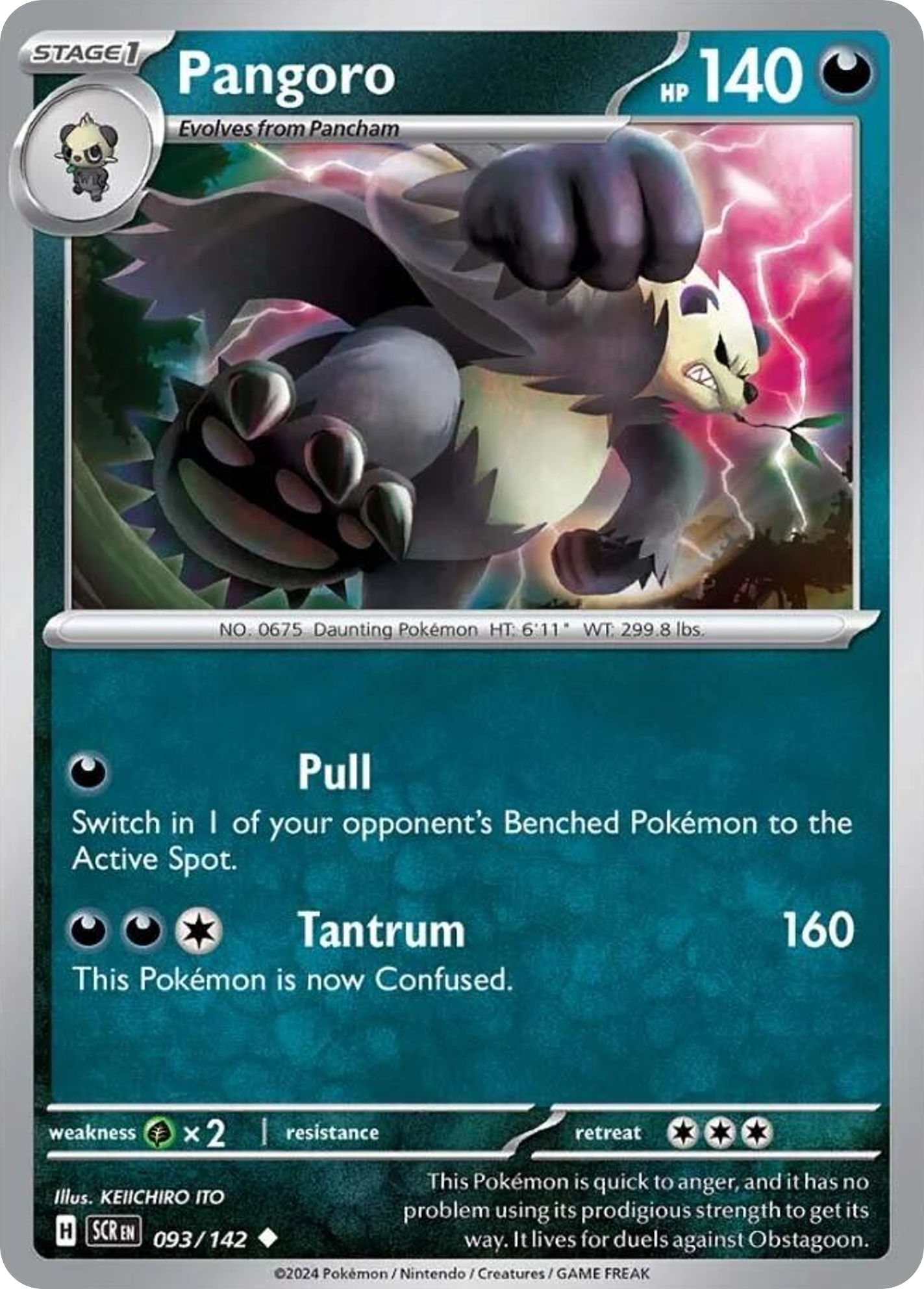 Pangoro - Stellar Crown (Uncommon) [SCR-93] English / Near Mint / Normal