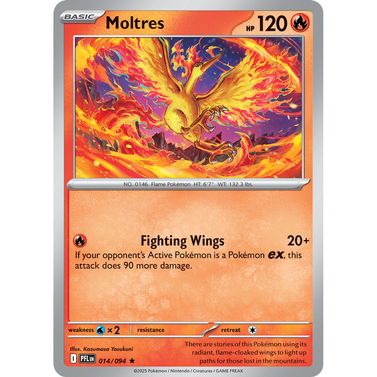 Moltres 14/094 (Reverse Holo) - Phantasmal Flames