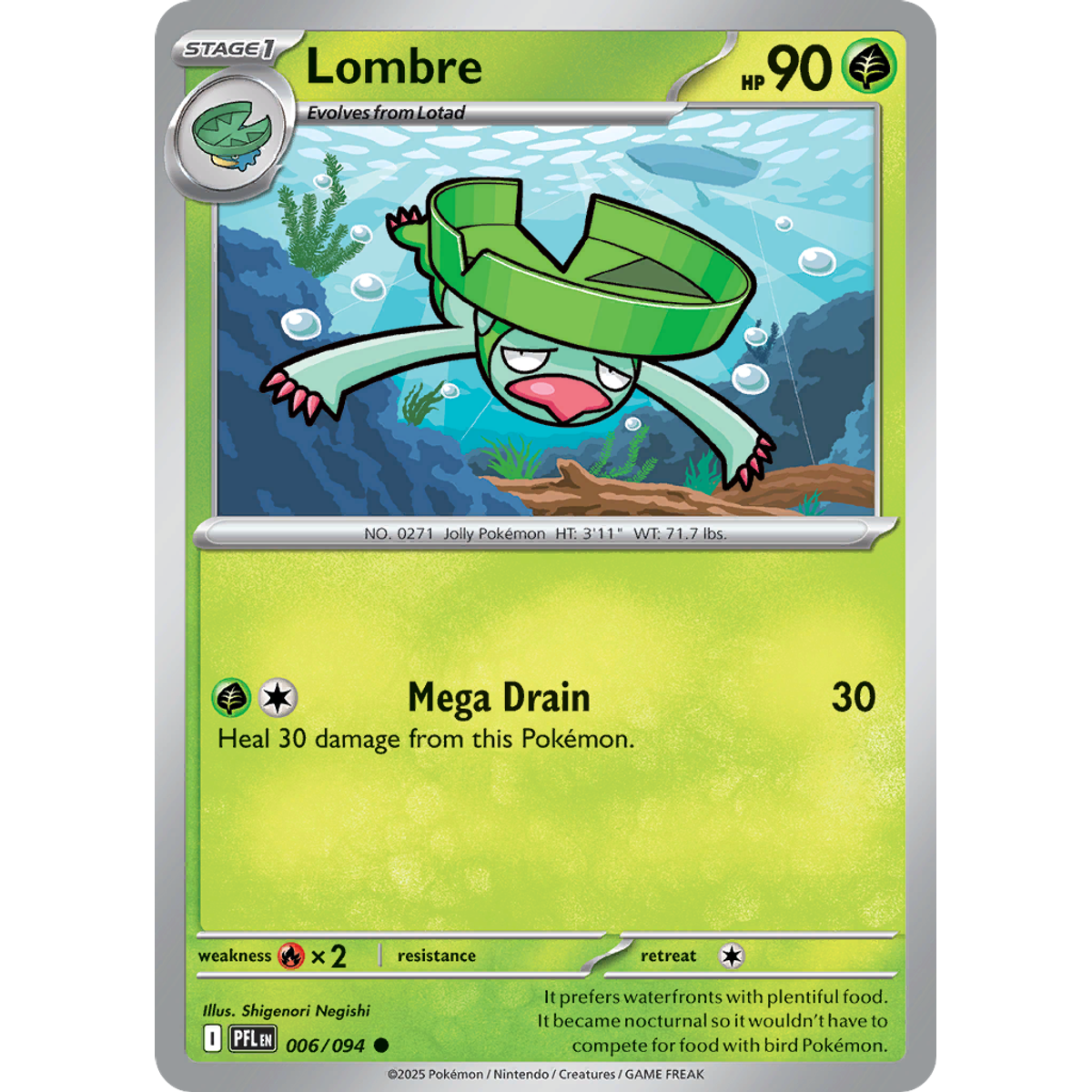 Lombre 6/094 (Reverse Holo) - Phantasmal Flames