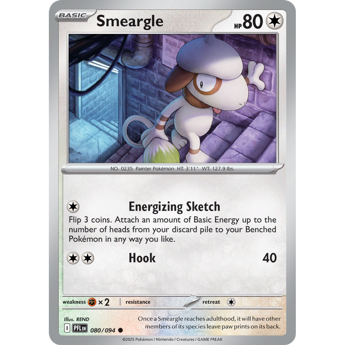 Smeargle 80/094 (Reverse Holo) - Phantasmal Flames
