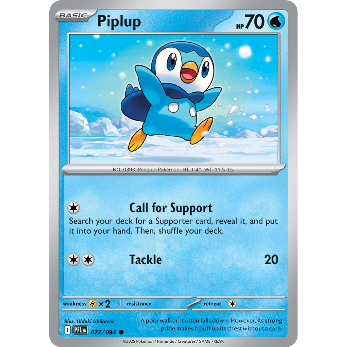 Piplup 27/094 (Reverse Holo) - Phantasmal Flames