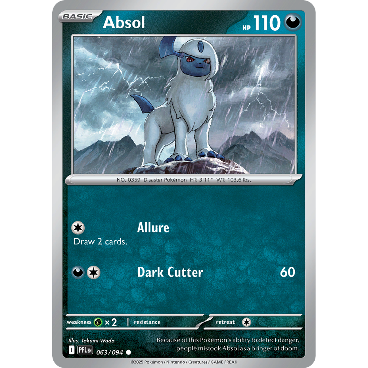 Absol 63/094 (Reverse Holo) - Phantasmal Flames