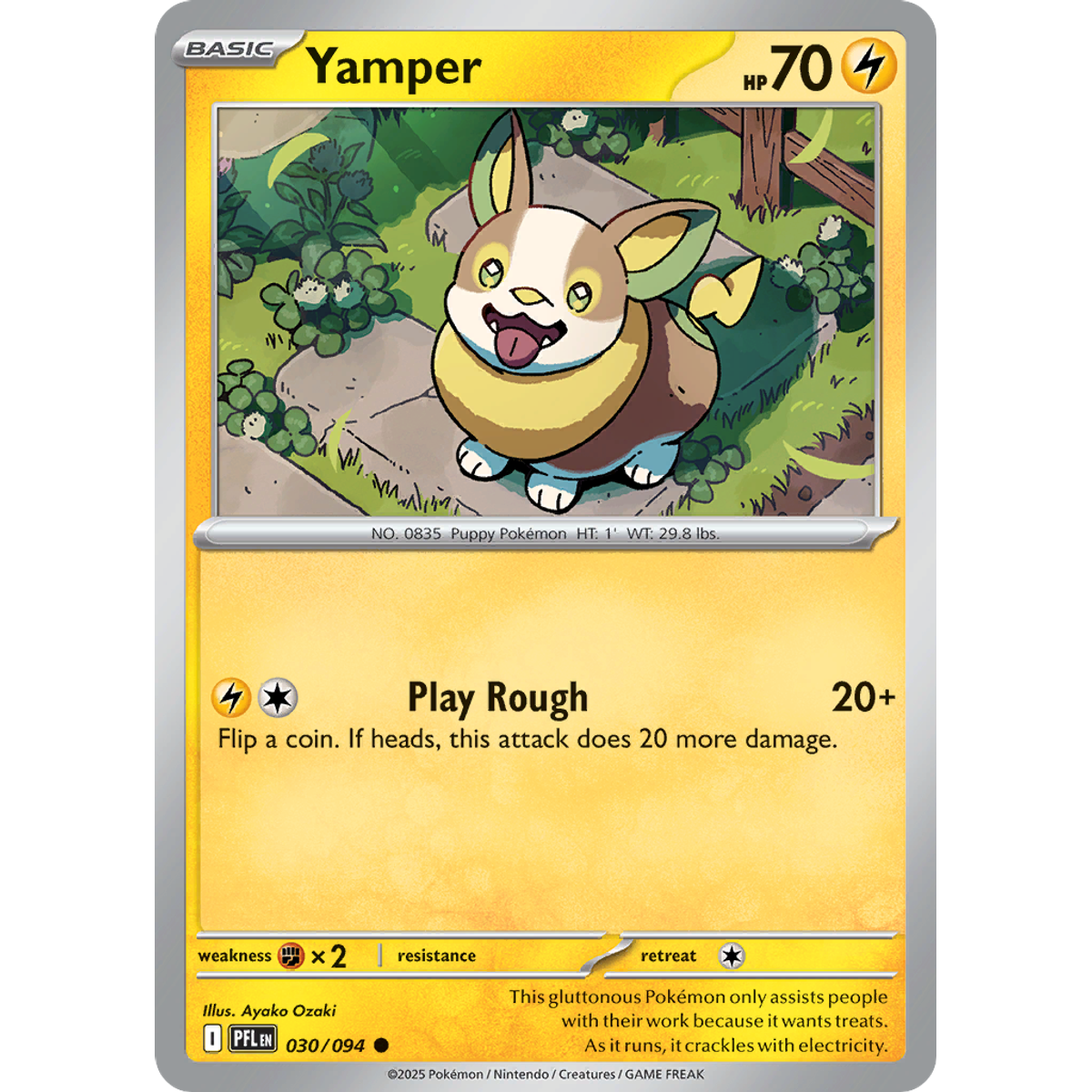 Yamper 30/094 (Reverse Holo) - Phantasmal Flames