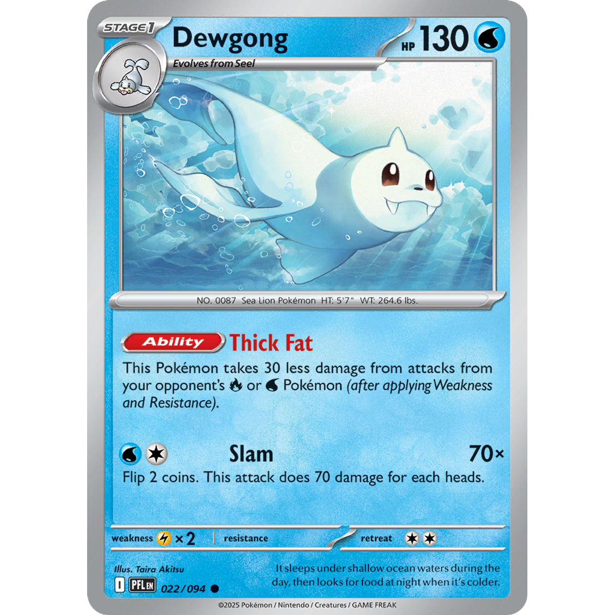 Dewgong 22/094 (Reverse Holo) - Phantasmal Flames