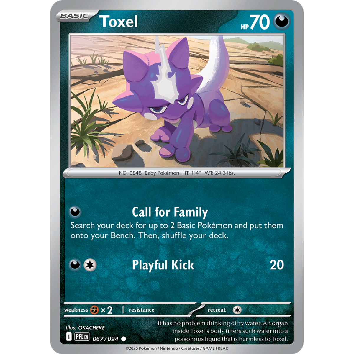 Toxel 67/094 (Reverse Holo) - Phantasmal Flames