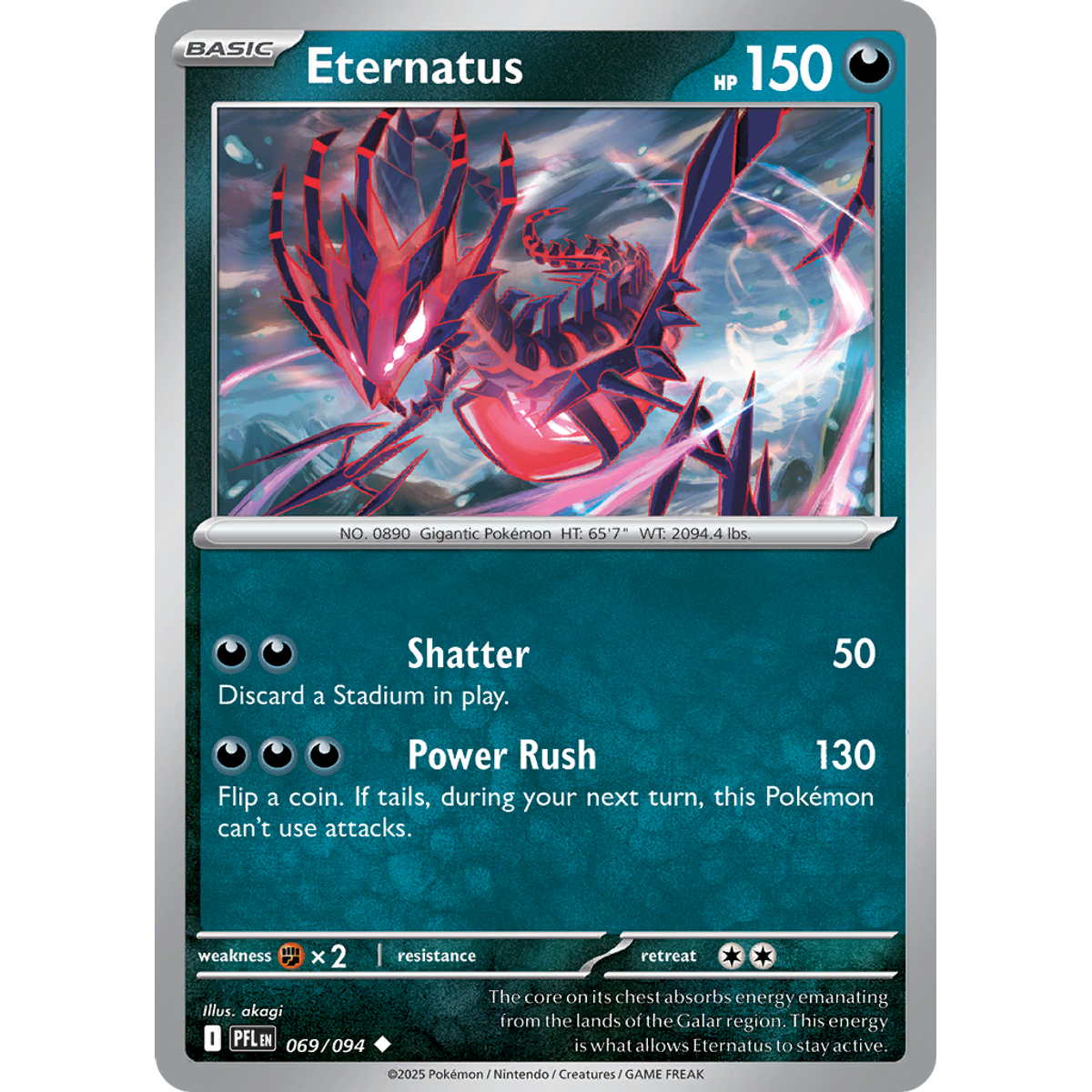 Eternatus 69/094 (Reverse Holo) - Phantasmal Flames