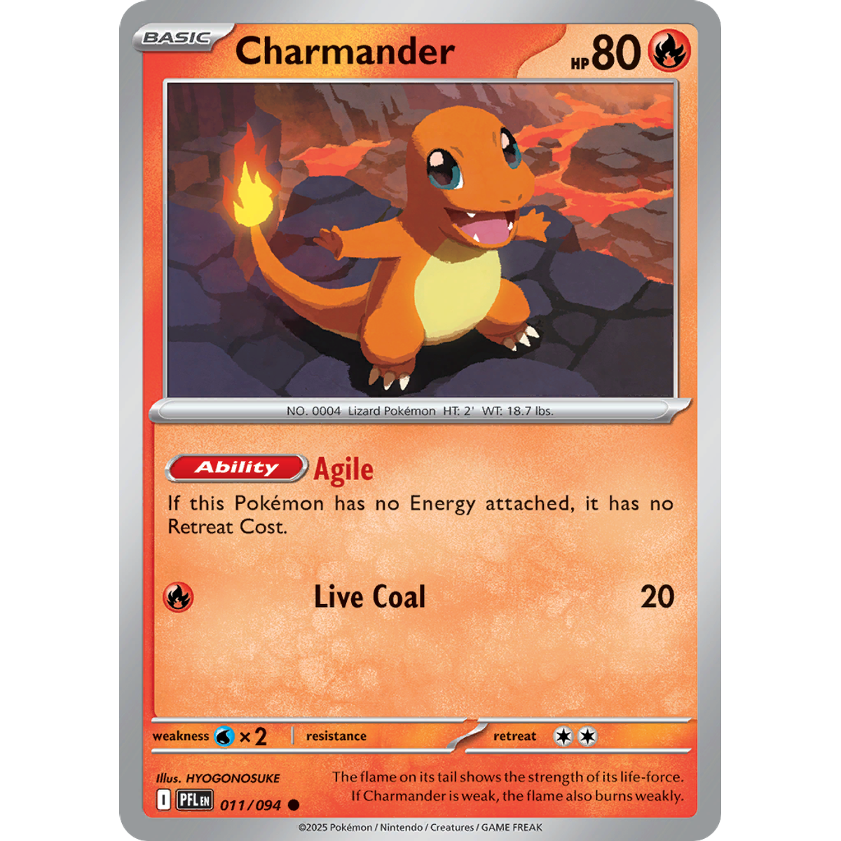 Charmander 11/094 (Reverse Holo) - Phantasmal Flames