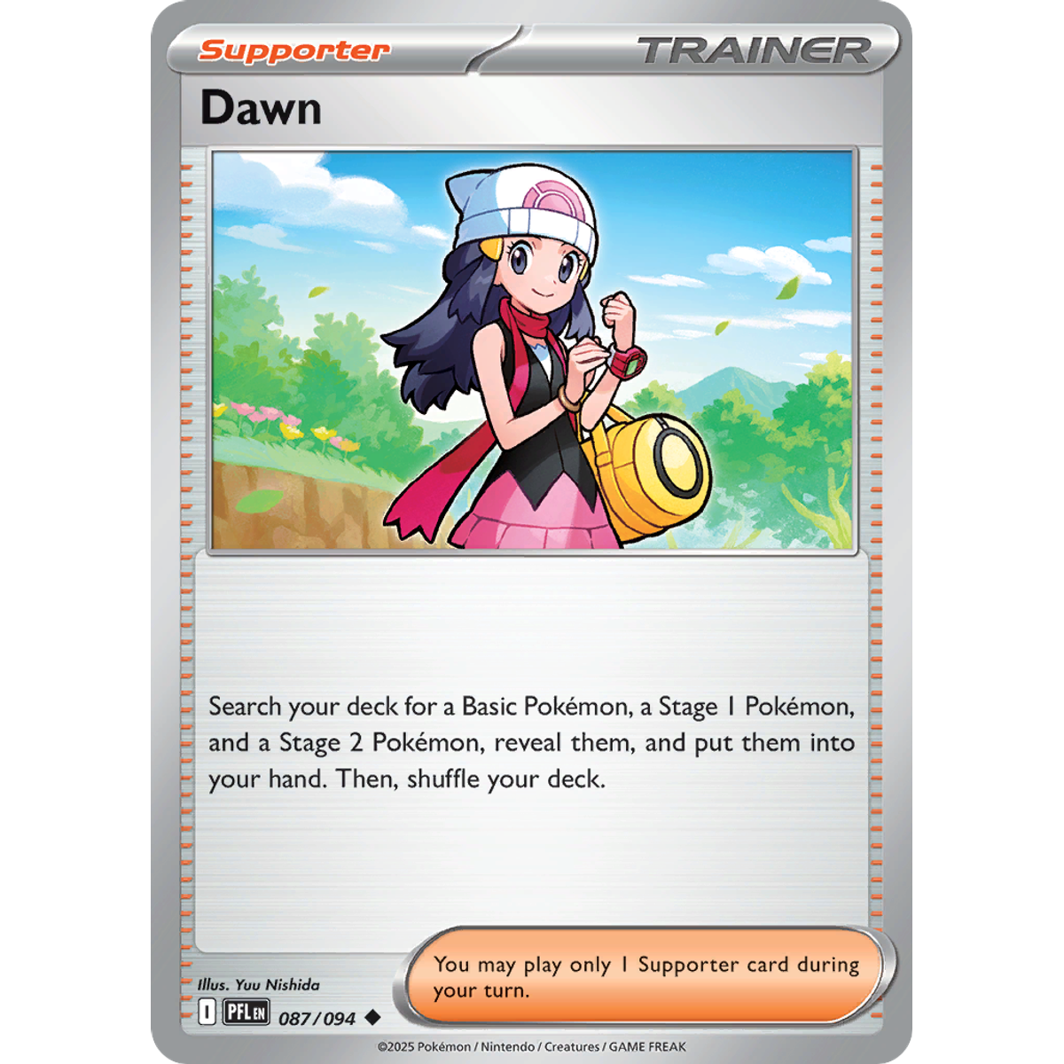Dawn's Support 87/094 (Reverse Holo) - Phantasmal Flames