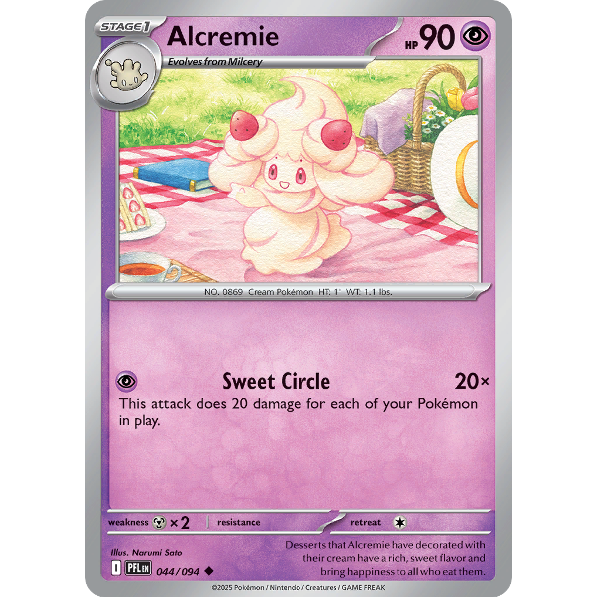 Alcremie 44/094 (Reverse Holo) - Phantasmal Flames