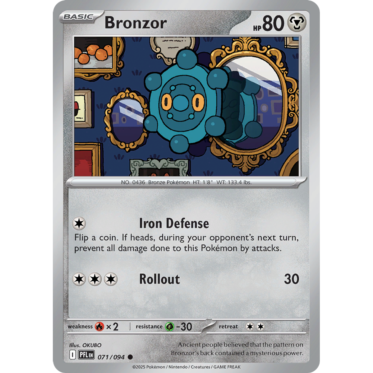 Bronzor 71/094 (Reverse Holo) - Phantasmal Flames