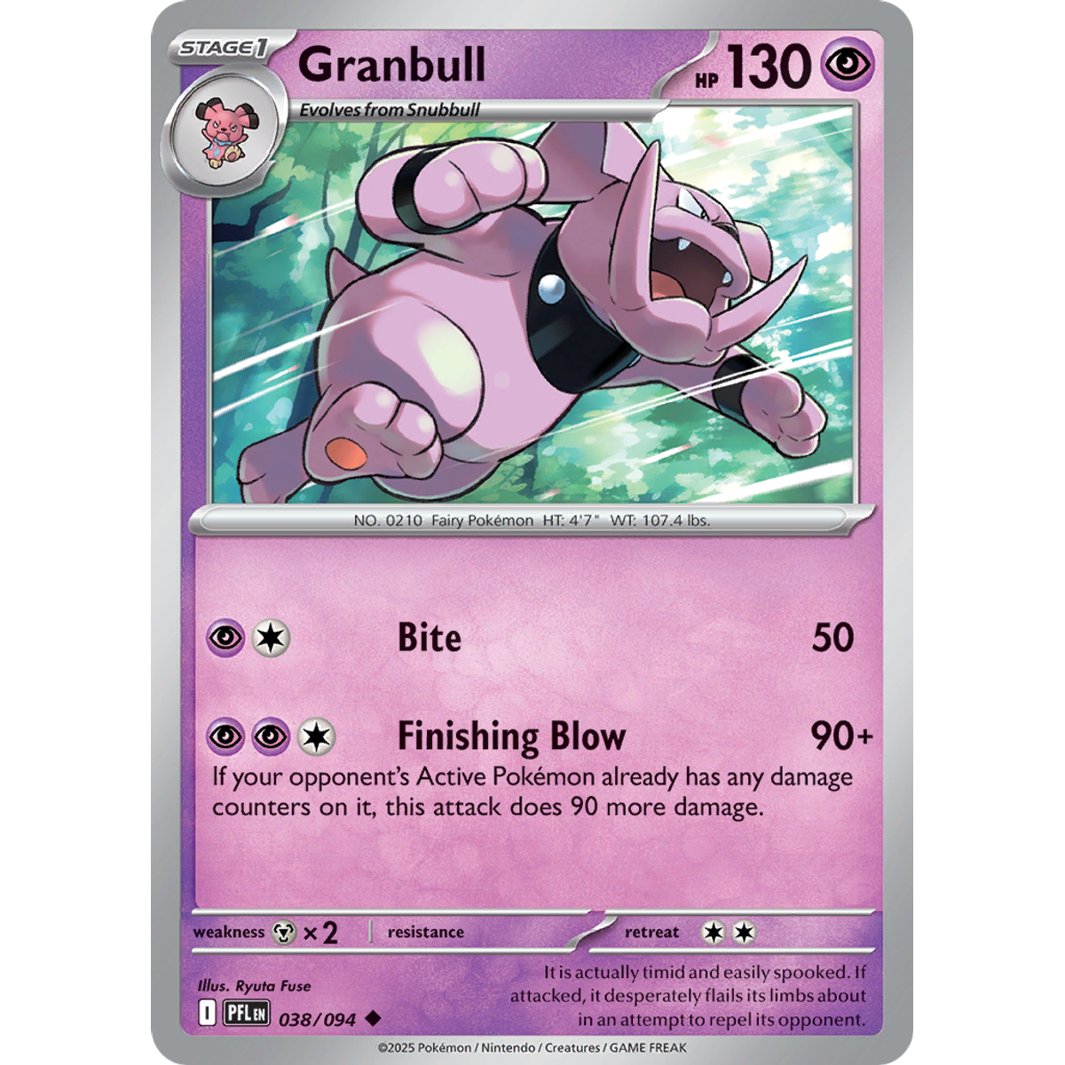 Granbull 38/094 (Reverse Holo) - Phantasmal Flames
