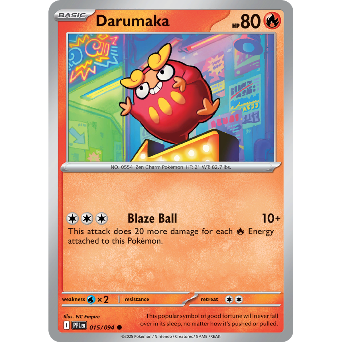 Darumaka 15/094 (Reverse Holo) - Phantasmal Flames